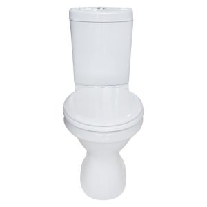 Dual top flush couple toilet set